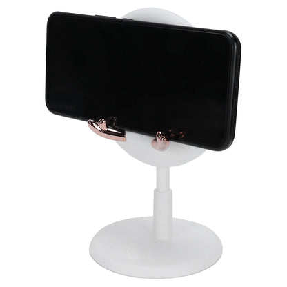 Cute Mobile Phone Holder Folding Mobile Phone Desktop Bracket for Live BroadcastWhite