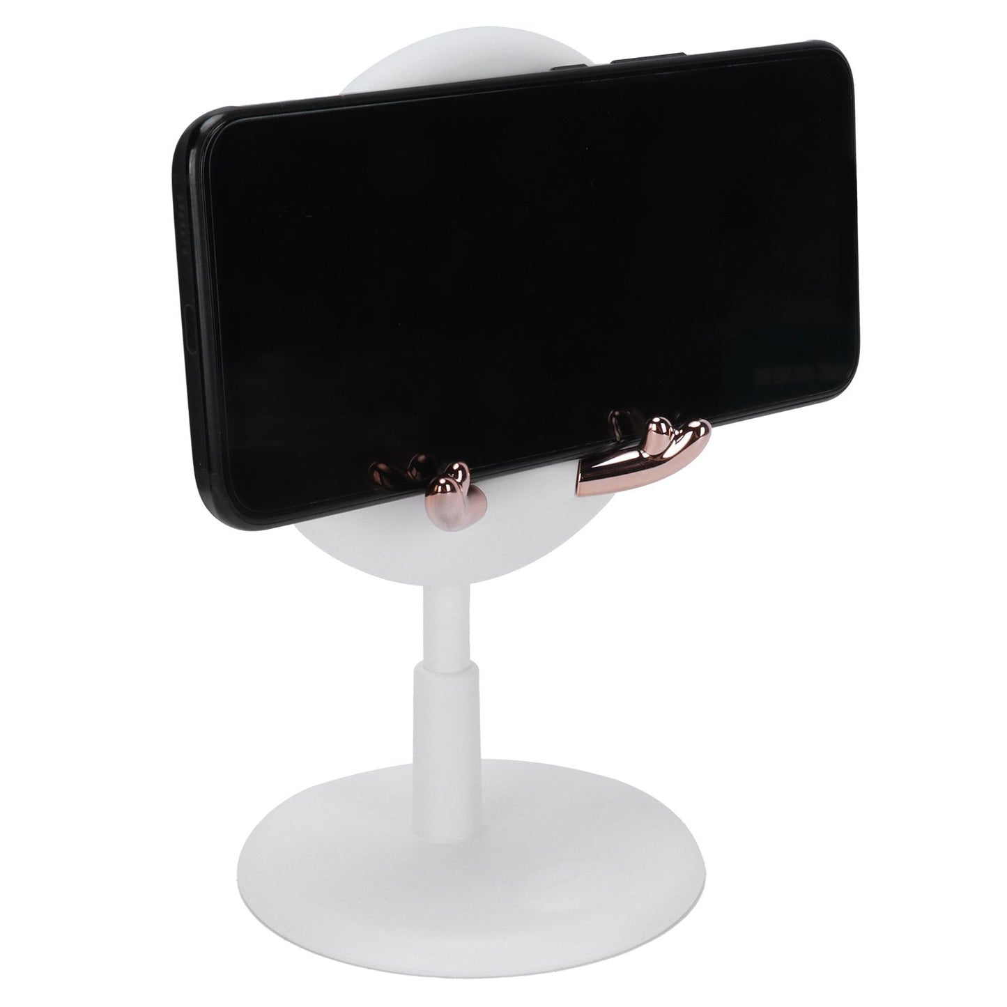 Cute Mobile Phone Holder Folding Mobile Phone Desktop Bracket for Live BroadcastWhite