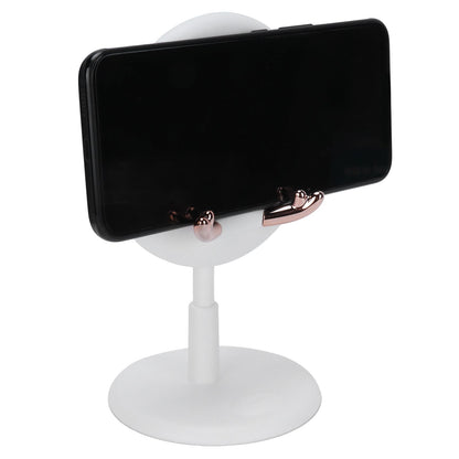 Cute Mobile Phone Holder Folding Mobile Phone Desktop Bracket for Live BroadcastWhite
