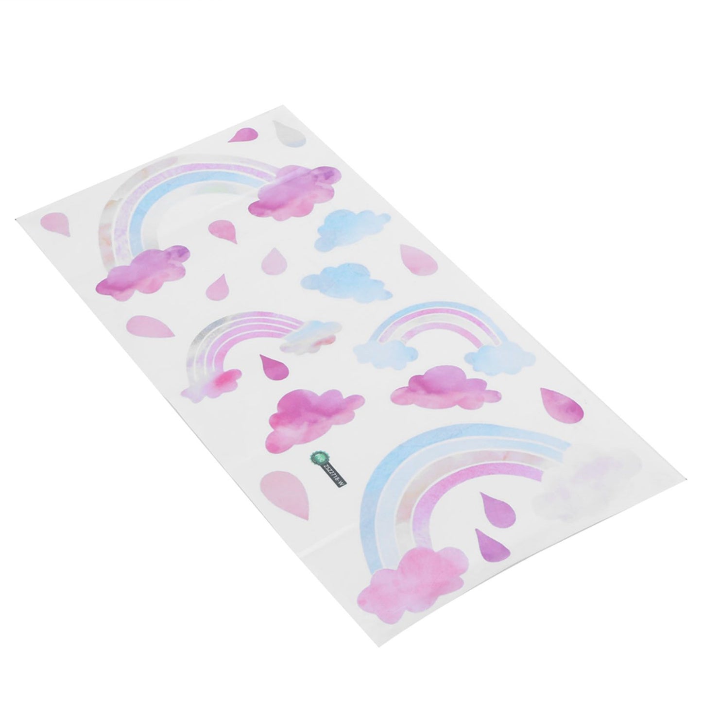Self Adhesive Wall Sticker Cute Clouds Raindrop Pattern Decal Children's Room Bedroom Decor