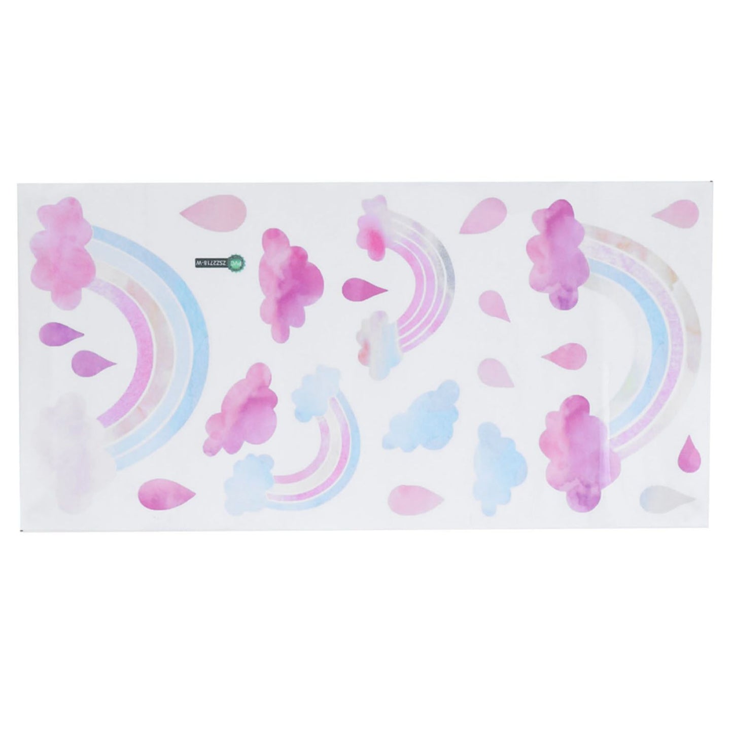 Self Adhesive Wall Sticker Cute Clouds Raindrop Pattern Decal Children's Room Bedroom Decor
