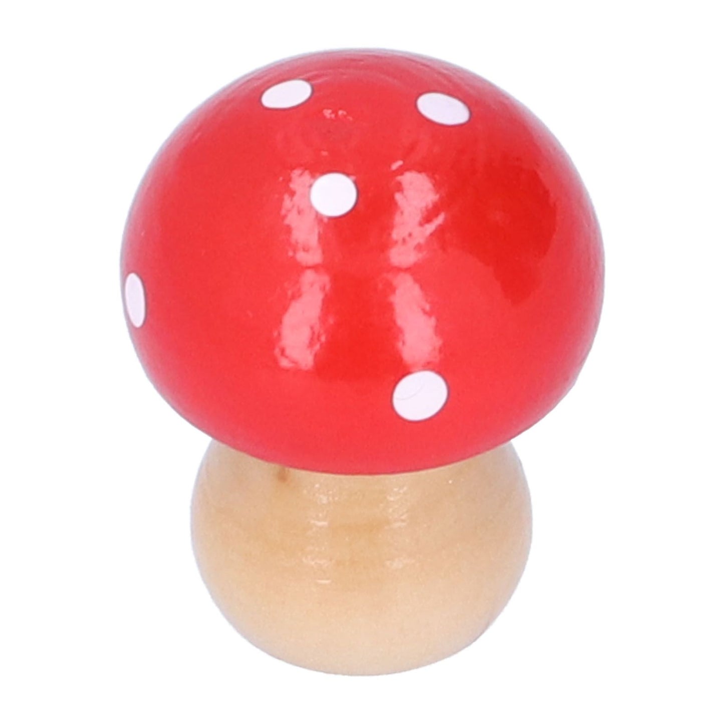 3Pcs/Set Mushroom Crafts Innovative Cute Wooden Ornaments Home Office Desktop DecorationRed