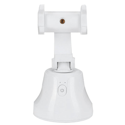 360 Degree Rotating Ballhead Smart Face Object Tracking Phone Camera Bracket Holder for Live StreamingWhite