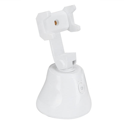 360 Degree Rotating Ballhead Smart Face Object Tracking Phone Camera Bracket Holder for Live StreamingWhite