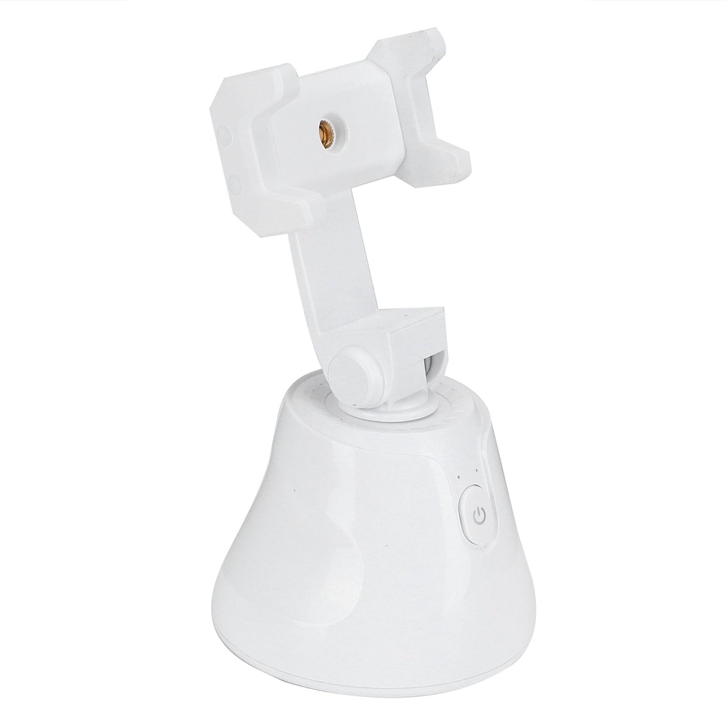 360 Degree Rotating Ballhead Smart Face Object Tracking Phone Camera Bracket Holder for Live StreamingWhite