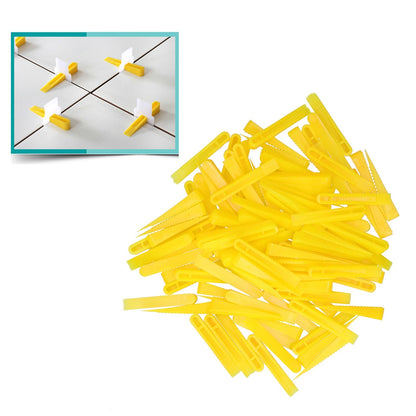 100PCS Wedges Tile Leveling System Ceramic Tile Leveler Floor Construction Tools
