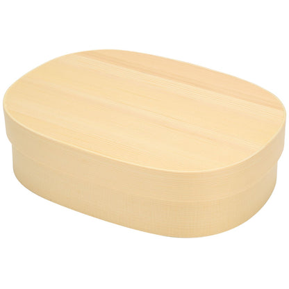 Lunch Box Portable Japanese Style Single Layer Wooden Food Sushi Container Tablewares