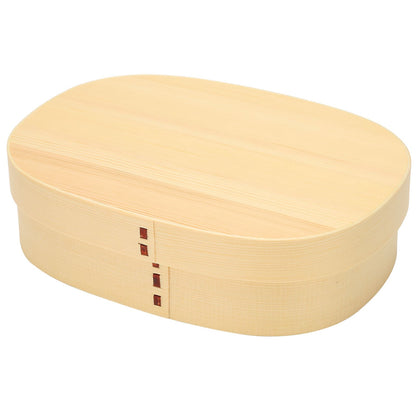 Lunch Box Portable Japanese Style Single Layer Wooden Food Sushi Container Tablewares