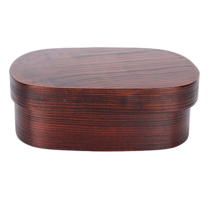 Wooden Lunch Box Portable Food Container Tablewares for Home Office Picnic CampingPainted