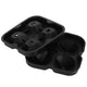 4Grid Ice Mold Reusable DiamondShape Ice Cubes Maker Tray Home Kitchen Supplies(Black )