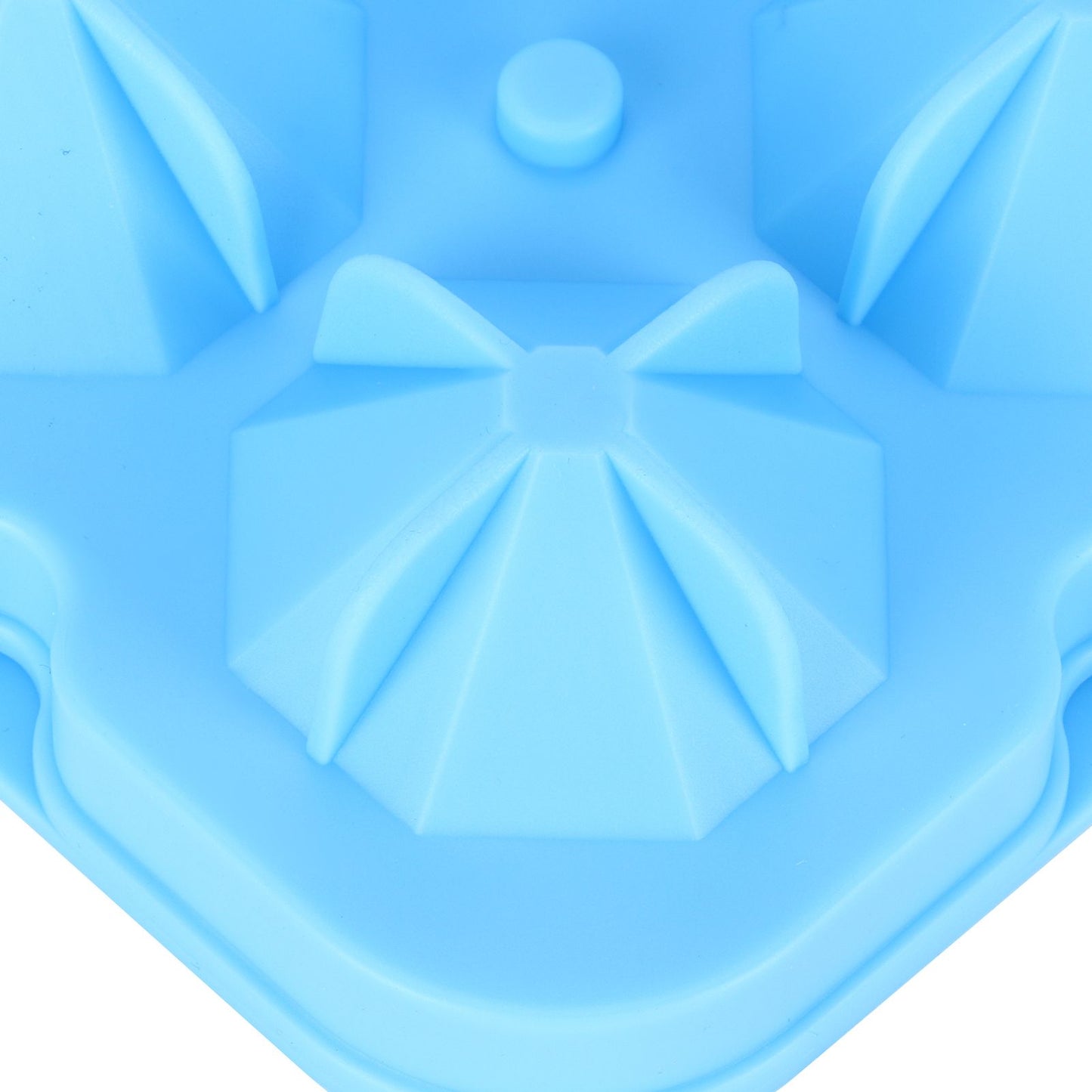 4Grid Ice Mold Reusable DiamondShape Ice Cubes Maker Tray Home Kitchen Supplies(Blue )