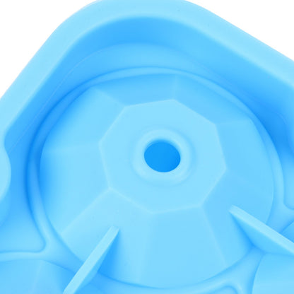 4Grid Ice Mold Reusable DiamondShape Ice Cubes Maker Tray Home Kitchen Supplies(Blue )