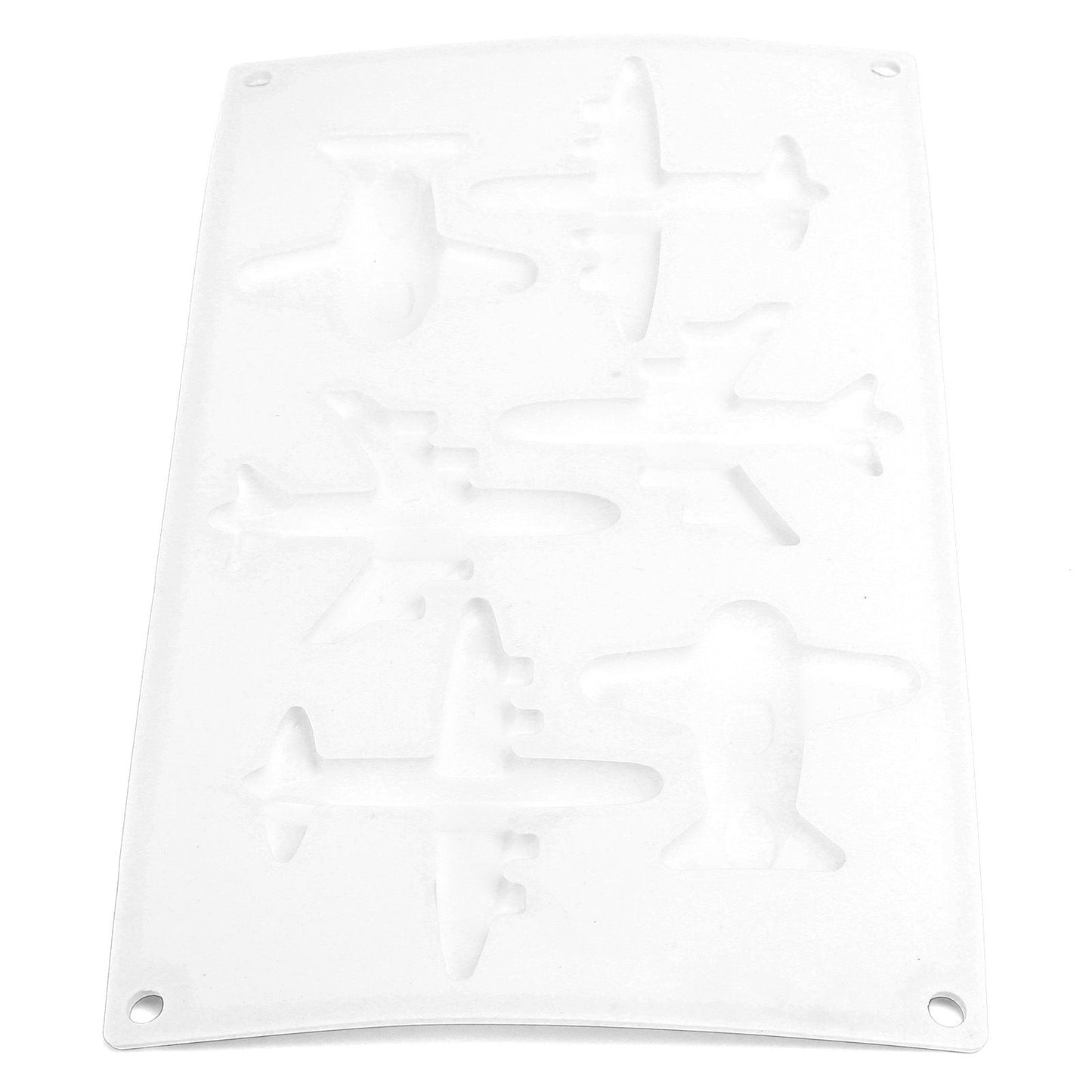 6 Grid Airplane Shape Mold Silicone Baking Chocolate Cake Decoration Mold for Kitchen Home