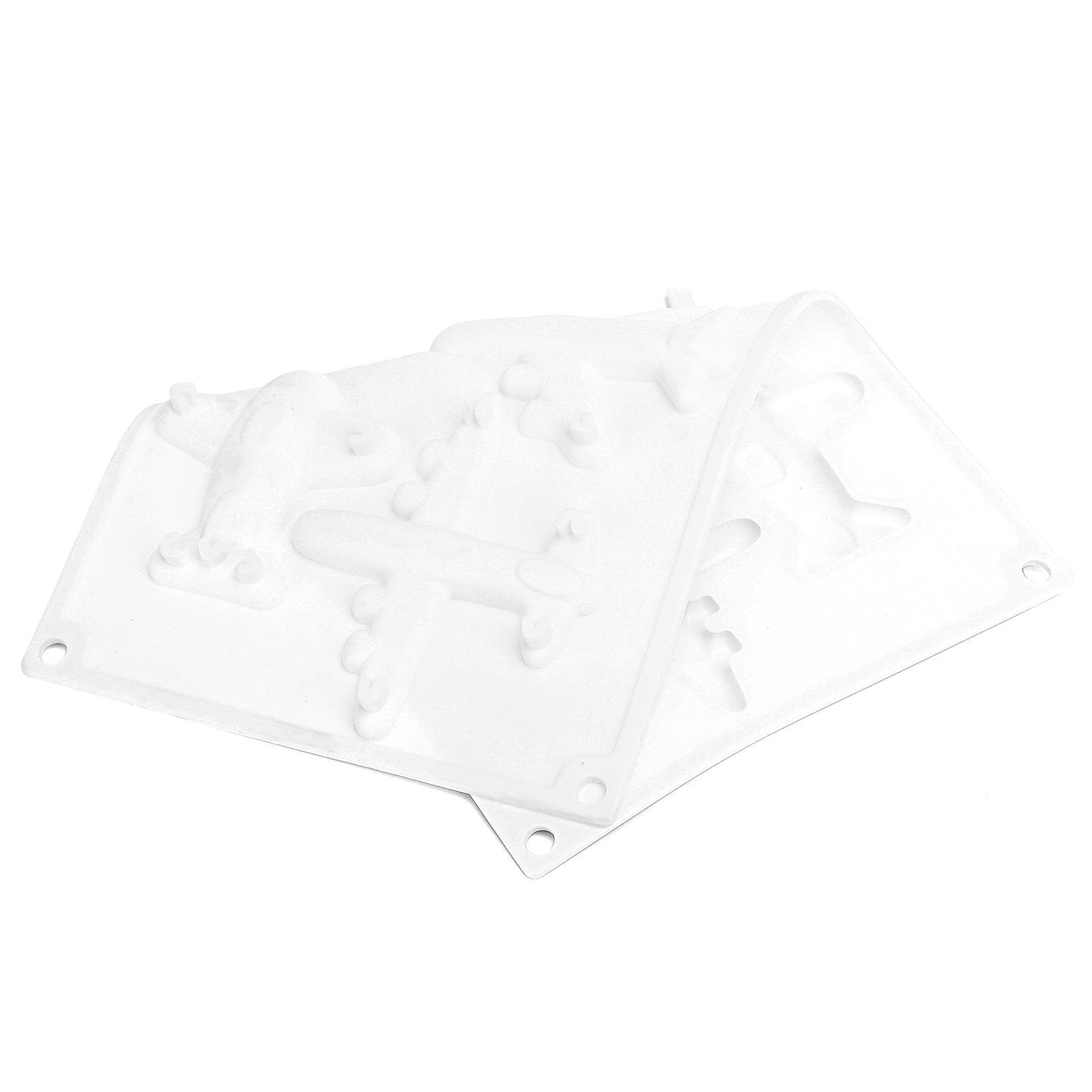 6 Grid Airplane Shape Mold Silicone Baking Chocolate Cake Decoration Mold for Kitchen Home