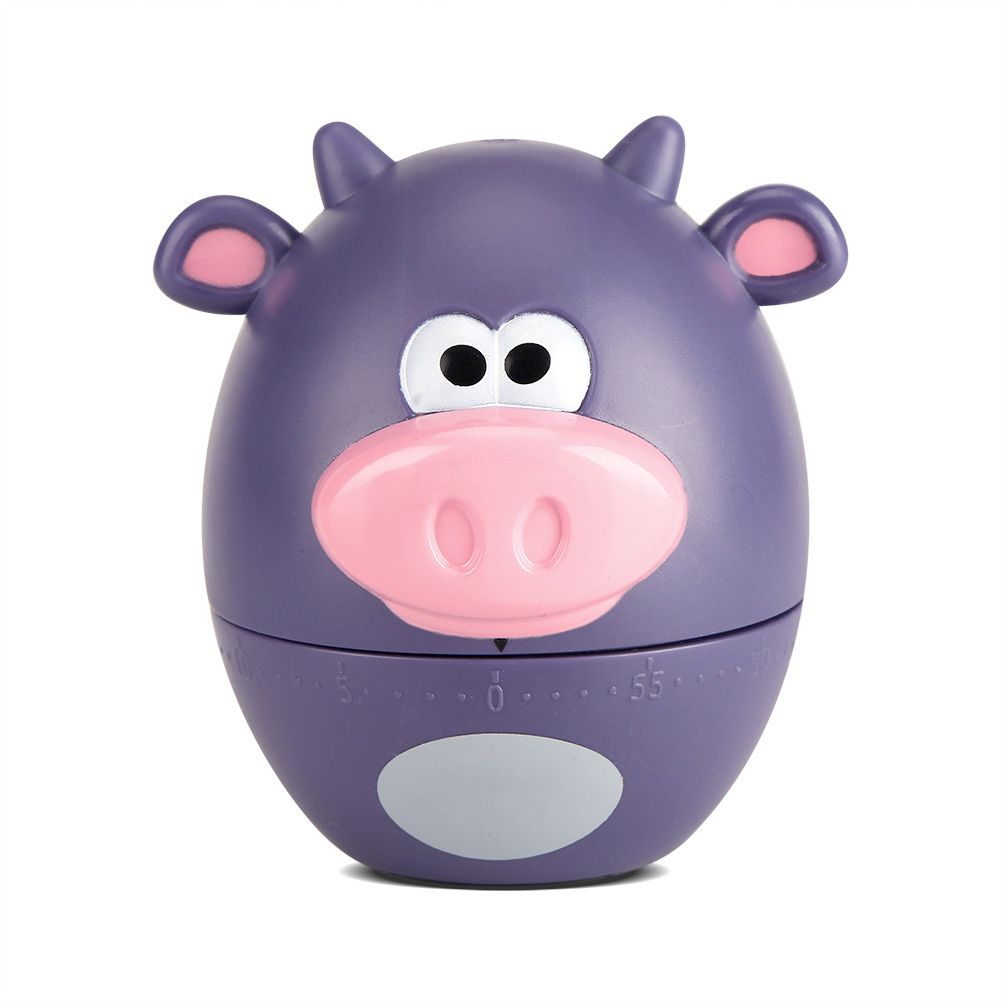 Cute Cartoon Kitchen Timer Mechanical 55 Minutes Cooking Supplies