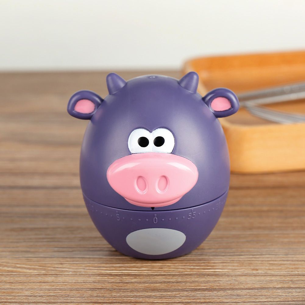 Cute Cartoon Kitchen Timer Mechanical 55 Minutes Cooking Supplies