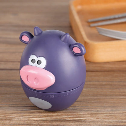 Cute Cartoon Kitchen Timer Mechanical 55 Minutes Cooking Supplies
