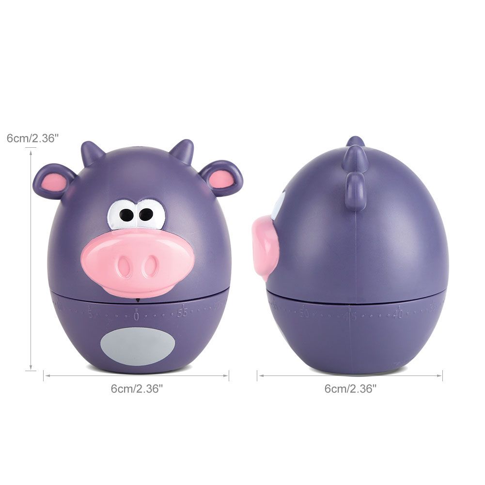 Cute Cartoon Kitchen Timer Mechanical 55 Minutes Cooking Supplies