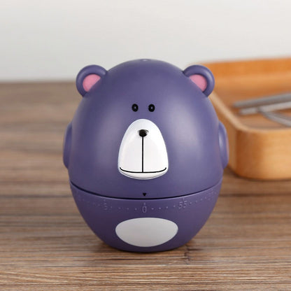 Cute Cartoon Kitchen Timer Mechanical 55 Minutes Cooking Supplies