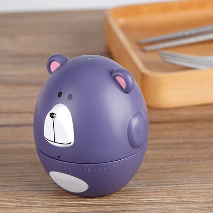 Cute Cartoon Kitchen Timer Mechanical 55 Minutes Cooking Supplies