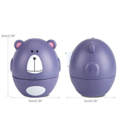Cute Cartoon Kitchen Timer Mechanical 55 Minutes Cooking Supplies