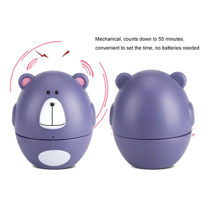 Cute Cartoon Kitchen Timer Mechanical 55 Minutes Cooking Supplies