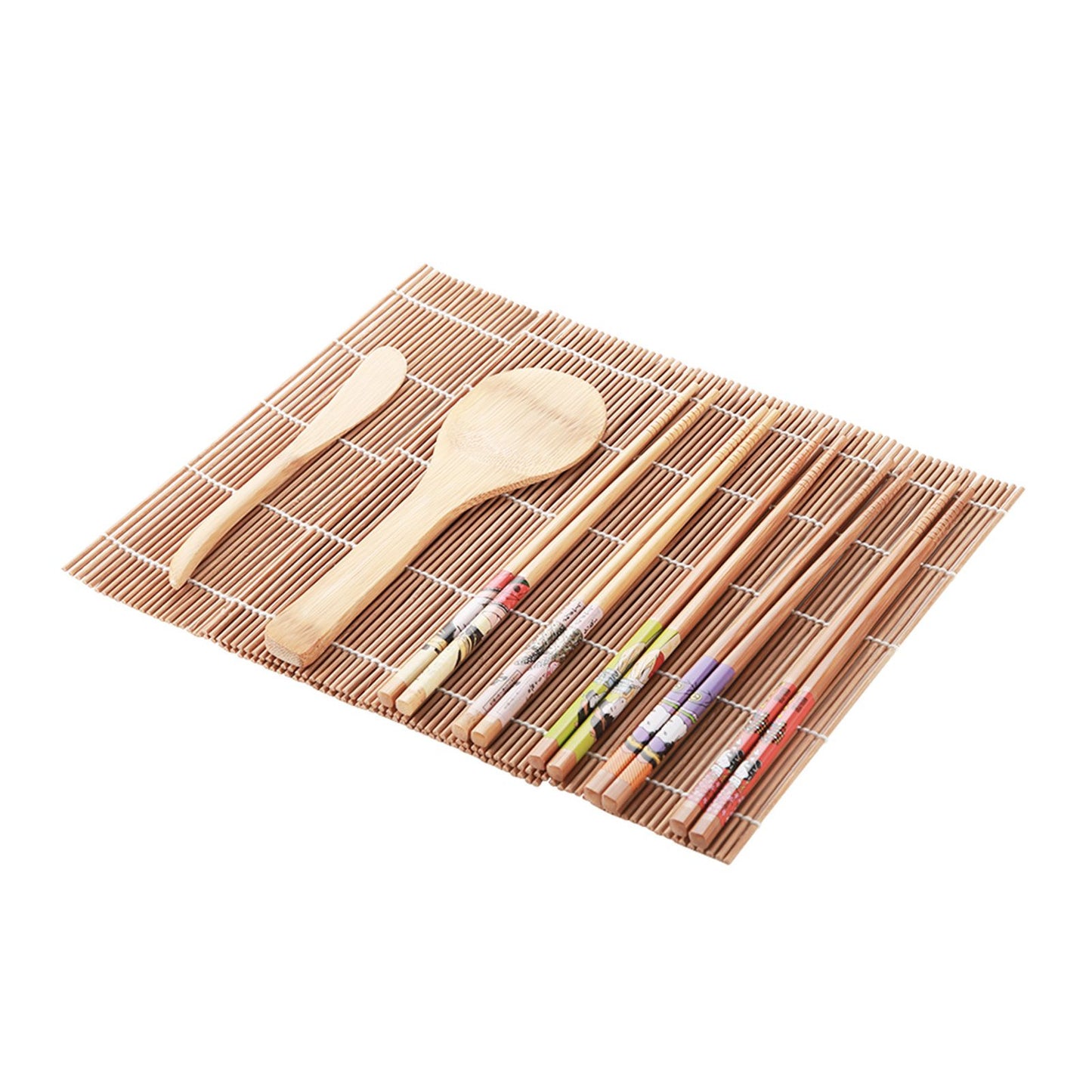 13Pcs/set Bamboo Sushi Making Kit Family Office Party Homemade Sushi Gadget For Food Lovers