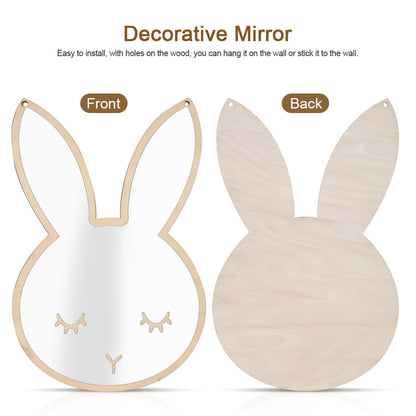 Nordic Acrylic Decorative Mirror Wall Sticker Decal Children Kids Room Art Home Decor #Rabbit