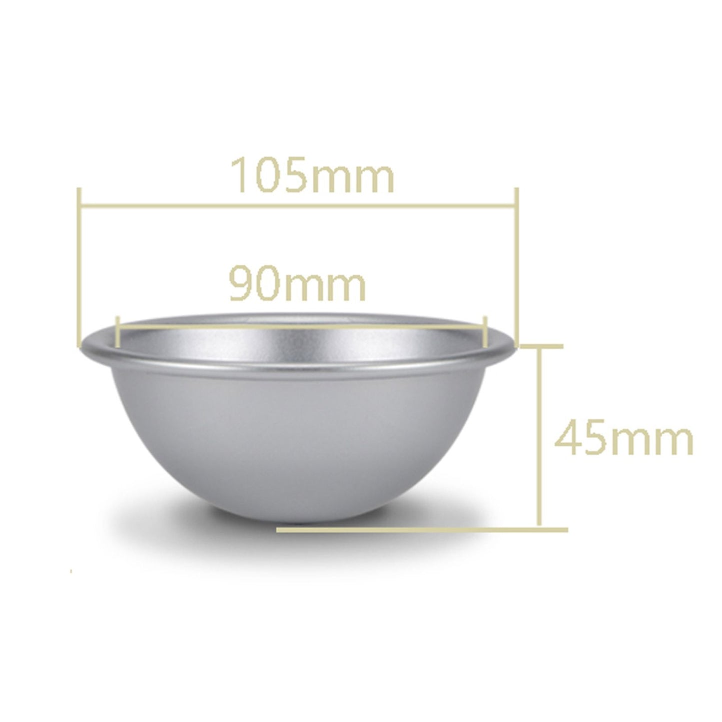 10cm Semicircle Mold Aluminum Hemisphere Chiffon Cake Pan Bikini Cake Dessert Pudding Baking Mo