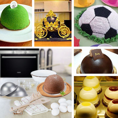 10cm Semicircle Mold Aluminum Hemisphere Chiffon Cake Pan Bikini Cake Dessert Pudding Baking Mo