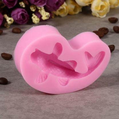 3D Fish Shape Silicone Fondant Mold Cake Decorating Tool Chocolate Sugarcraft Chocolate Mould