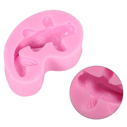 3D Fish Shape Silicone Fondant Mold Cake Decorating Tool Chocolate Sugarcraft Chocolate Mould