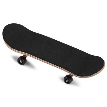 1Pc Maple Wooden Alloy Fingerboard Finger Skateboards With Box Reduce Pressure Gifts Black