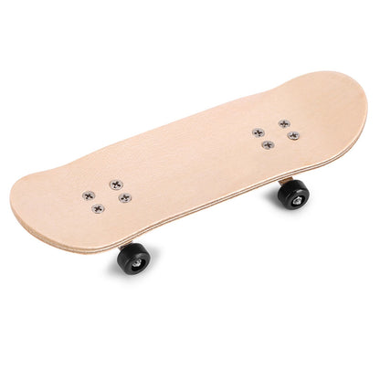 1Pc Maple Wooden Alloy Fingerboard Finger Skateboards With Box Reduce Pressure Gifts Black