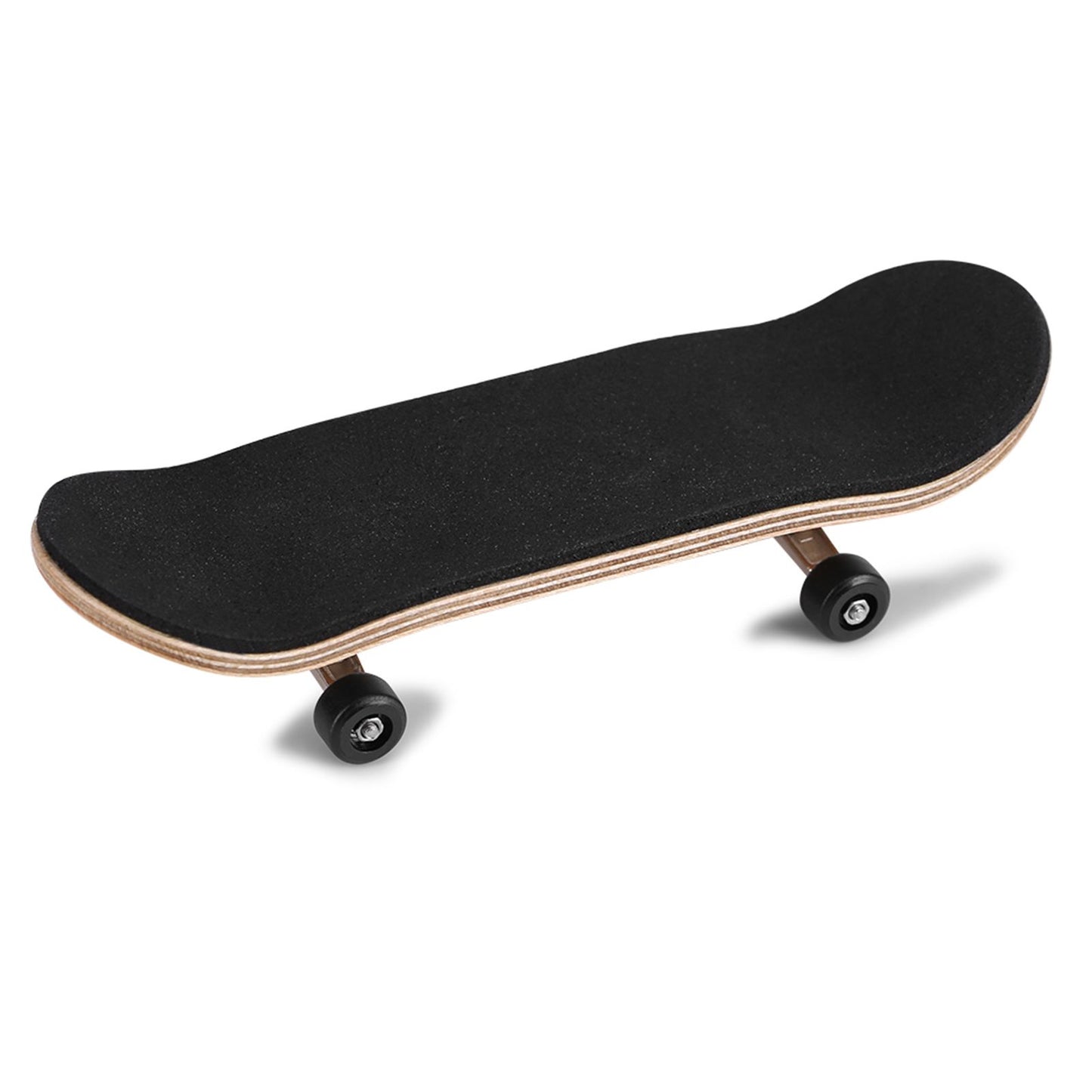 1Pc Maple Wooden Alloy Fingerboard Finger Skateboards With Box Reduce Pressure Gifts Black