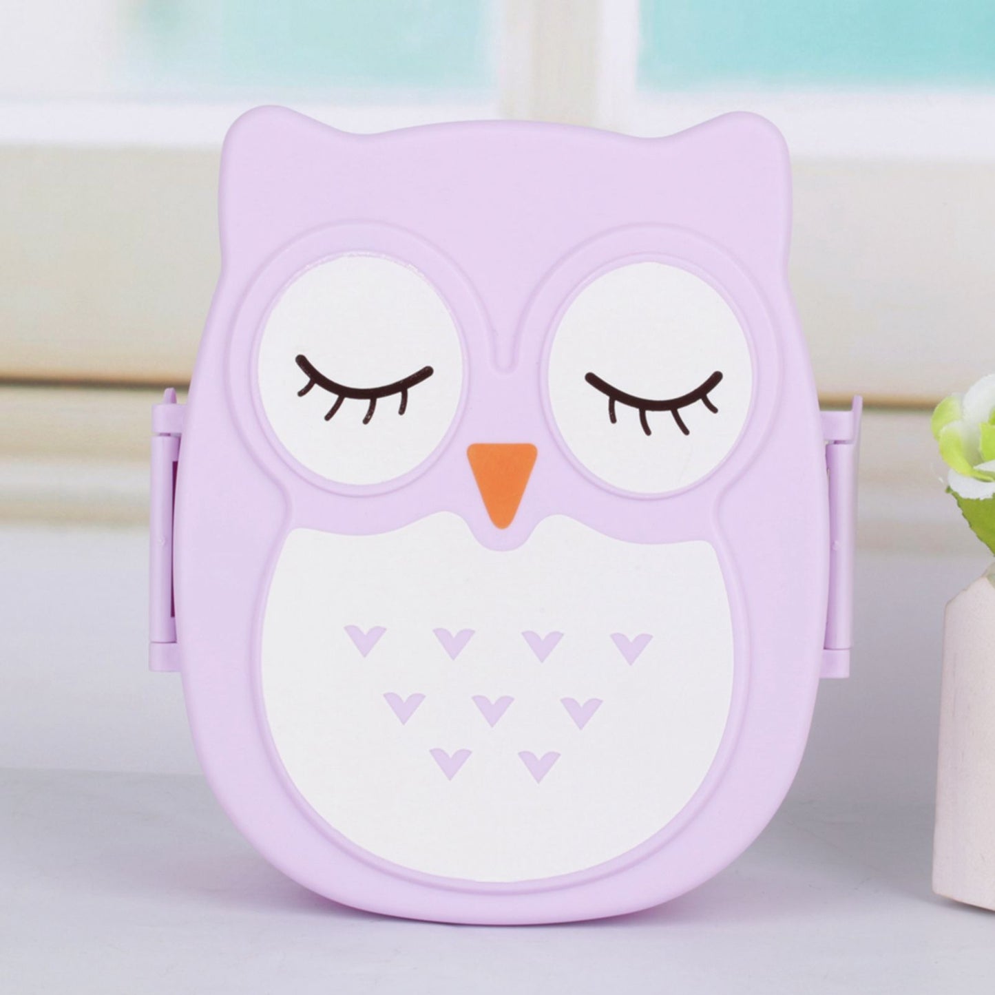 Plastic Portable Cartoon Lunch Box Food Safe Microwave Storage Container