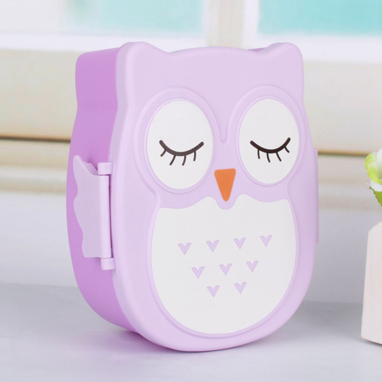 Plastic Portable Cartoon Lunch Box Food Safe Microwave Storage Container
