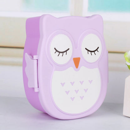 Plastic Portable Cartoon Lunch Box Food Safe Microwave Storage Container