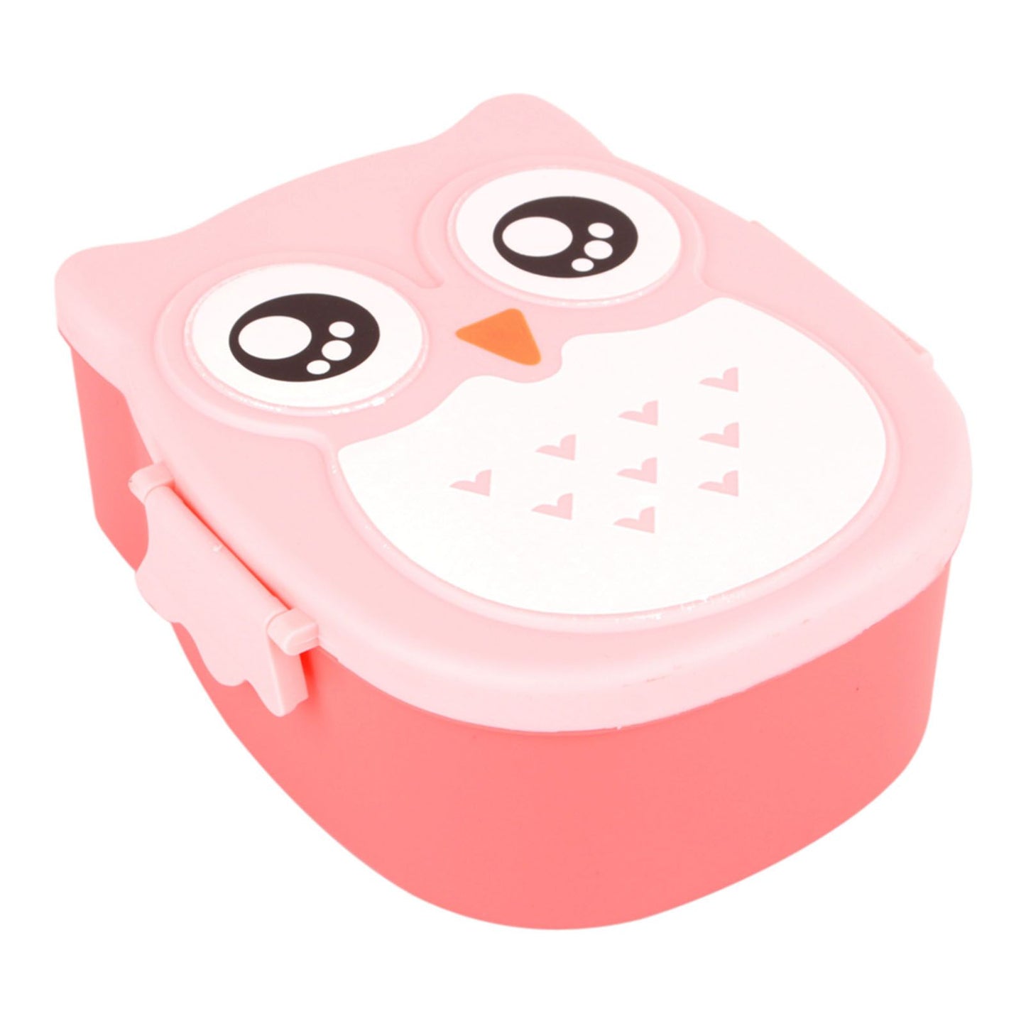 Plastic Portable Cartoon Owl Lunch Box Food Safe Microwave Storage Container