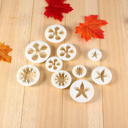 46 PCS Flower Fondant Cake Sugarcraft Decorating Kit Cutters Tools Mold Sets