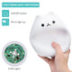Children Night Light, EECOO Cute Cat Lamp Soft Silicone Sensitive Tap Control Decompression Toy