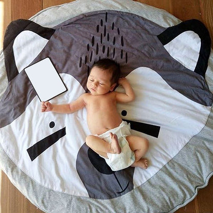 Play Mat Cute Cartoon Animals Cotton Crawling Mat for Baby Children