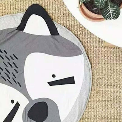 Play Mat Cute Cartoon Animals Cotton Crawling Mat for Baby Children