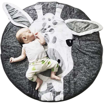 Play Mat Cute Cartoon Animals Cotton Crawling Mat for Baby Children