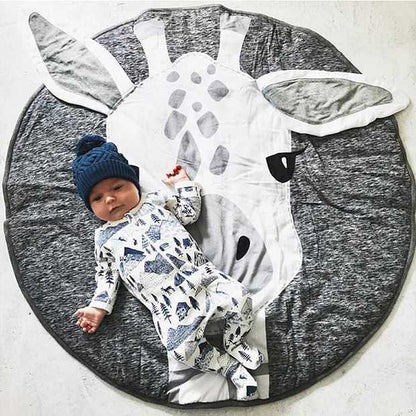 Play Mat Cute Cartoon Animals Cotton Crawling Mat for Baby Children
