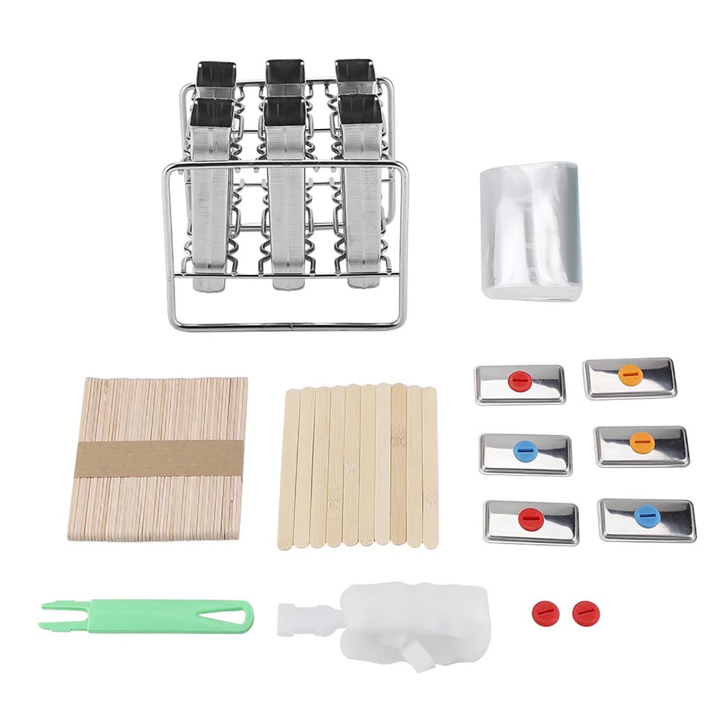 Stainless Steel Molds Ice Cream Industrial Home Kitchen DIY Ice Pop Mould Maker Tool(1#)