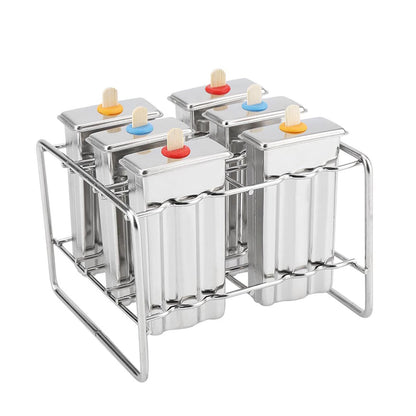 Stainless Steel Molds Ice Cream Industrial Home Kitchen DIY Ice Pop Mould Maker Tool(1#)