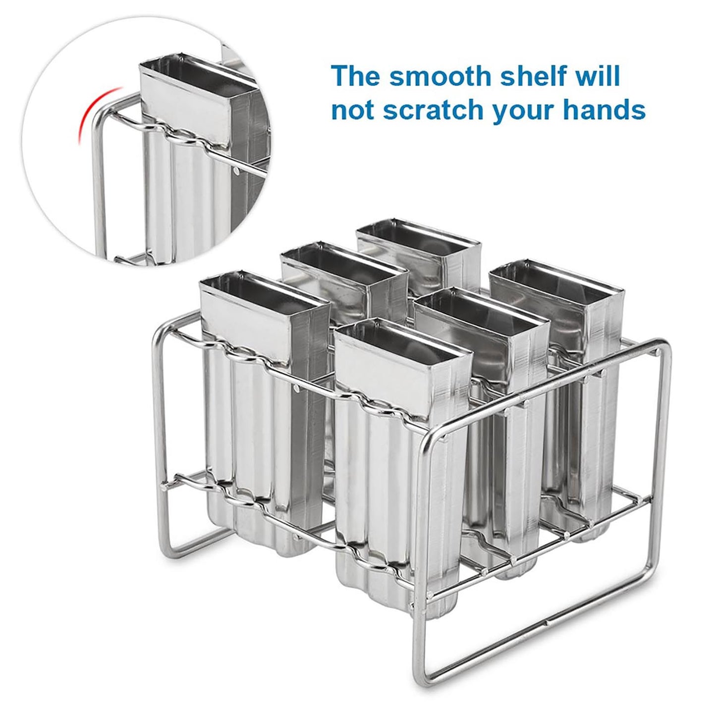 Stainless Steel Molds Ice Cream Industrial Home Kitchen DIY Ice Pop Mould Maker Tool(1#)