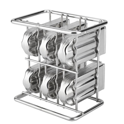Stainless Steel Molds Ice Cream Industrial Home Kitchen DIY Ice Pop Mould Maker Tool(2#)