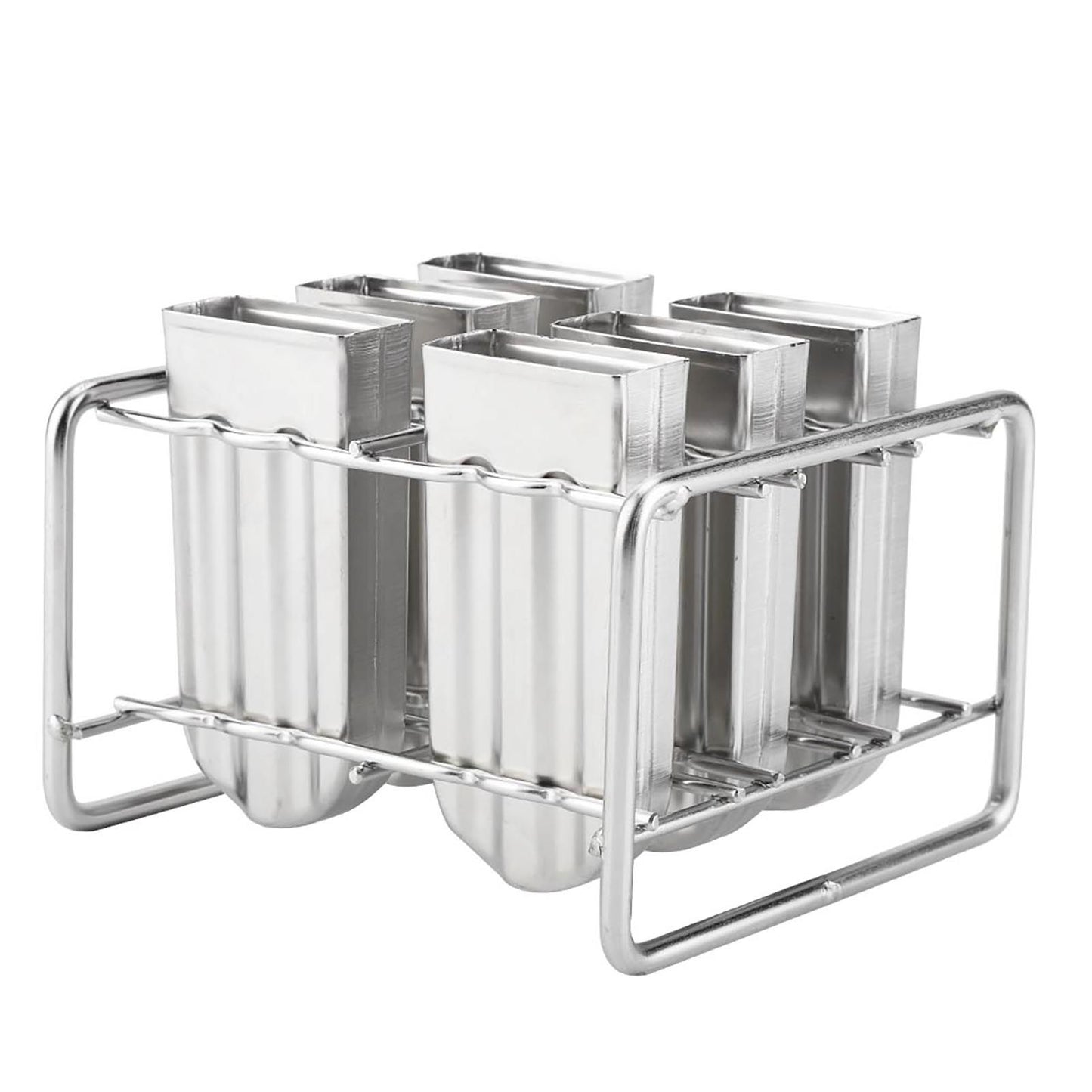Stainless Steel Molds Ice Cream Industrial Home Kitchen DIY Ice Pop Mould Maker Tool(2#)